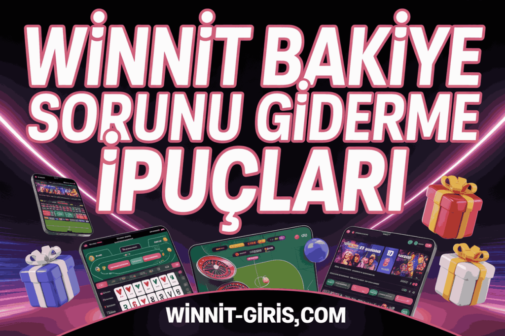 winnit bakiye sorunu giderme ipuclari